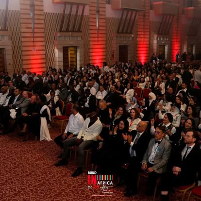 The Build in Africa auditorium during a plenary session.