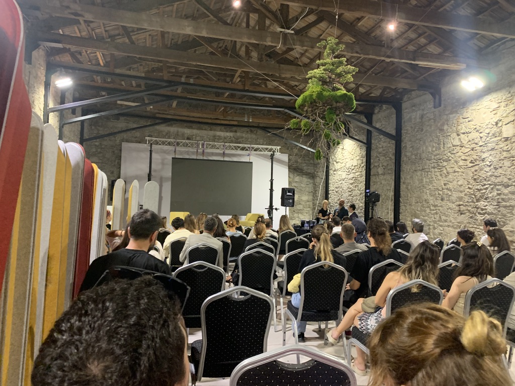 Participants gathered inside the historic stone venue during Arch for ME in İzmir.