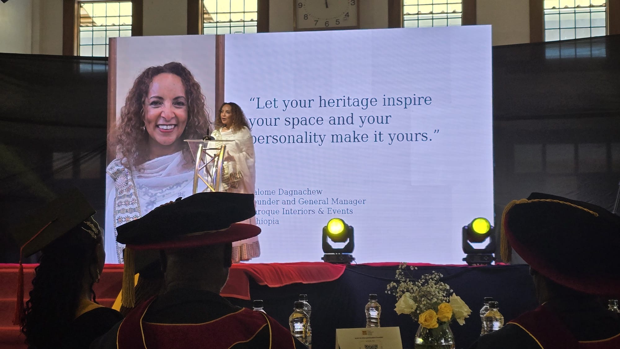 Salome Dagnachew representing Ethiopia during KENCID’s Nairobi interior-design symposium.