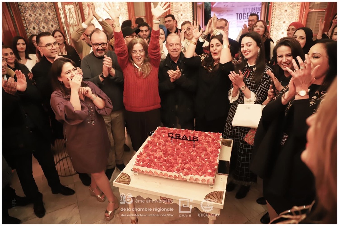 CRAIS members and guests celebrating the association’s anniversary in Sfax.